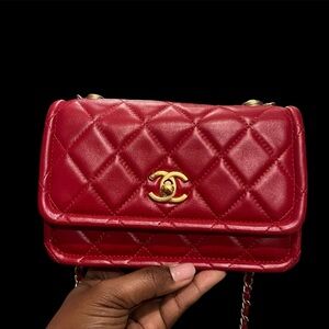 CHANEL Small Twist your Buttons Flap Shoulder/Crossbody Bag